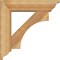 Ekena Millwork Westlake Traditional Rough Sawn Bracket w/ Offset Brace, Western Red Cedar, 6"W x 22"D x 22"H BKT0604X22X22WTL01RWR - alternate 4